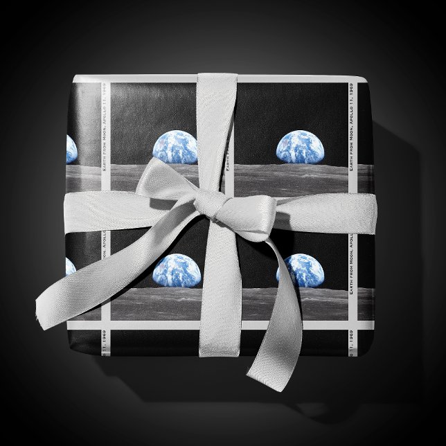 Papel De Regalo Tierra en la Luna, Apolo 11, 1969 (Subido por el creador)