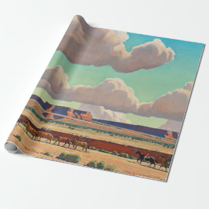 Papel De Regalo Tierras anchas del Navajo por Maynard Dixon
