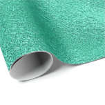 Papel De Regalo Tiffany Aqua Mint Green Shiny Glass Emerald VIP<br><div class="desc">Magnífico minimalismo y elegancia y papel de envolvimiento delgado de Moda</div>