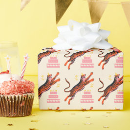 Papel De Regalo Tiger Party Animals Safari Zoo Birthday