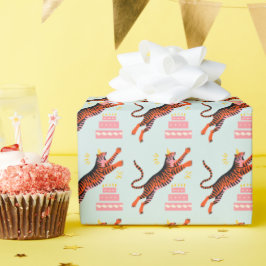 Papel De Regalo Tiger Party Animals Safari Zoo Birthday