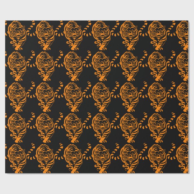 Papel De Regalo Tigre (Superficie plana)