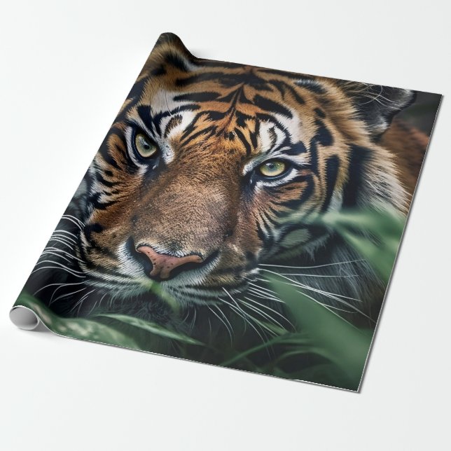 Papel De Regalo Tigre de Bengala (Desenrollado)