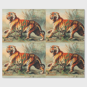 Papel De Regalo Tigre de Bengala Real