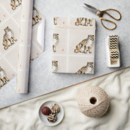 Papel De Regalo Tigre por el Ilustracion japonés Kōno Bairei