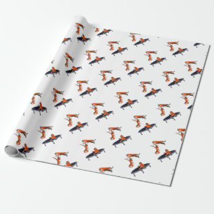 Papel De Regalo tigre trampolining