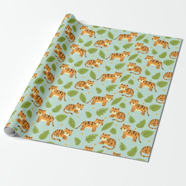 Papel De Regalo Tigres (Desenrollado)