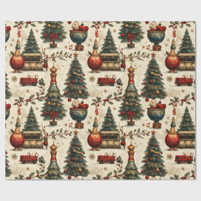 Papel De Regalo Timeless Christmas Vibes (Superficie plana)
