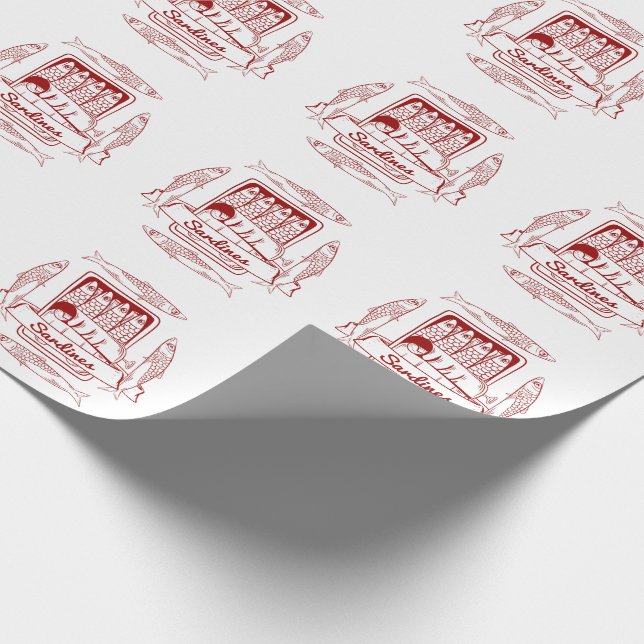 Papel De Regalo Tin de sardinas pop art (Esquina)