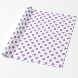 Papel De Regalo Típico polka púrpura domina los círculos