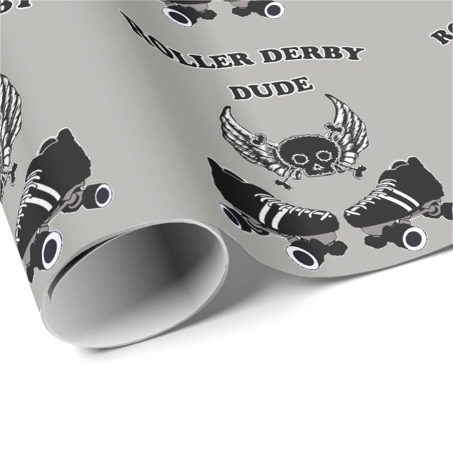 Papel De Regalo Tipo de Roller Derby (Esquina del rollo)