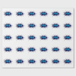 Papel De Regalo Tipografía de grafiti de hielo Diseño de arte call