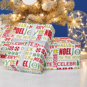 Papel De Regalo Tipografía de navidades, Salto de los Salones, Noe