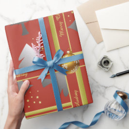 Papel De Regalo Tipografía festiva colorida abstracta de vacacione