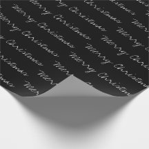 Tipografía mínima de Feliz Navidad blanco negro