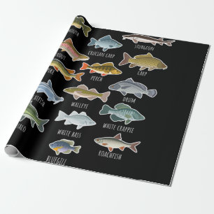 Papel De Regalo Tipos De Especies De Pescado De Agua Dulce