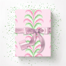 Tira de Fiesta Emplumada en Rosa y Verde