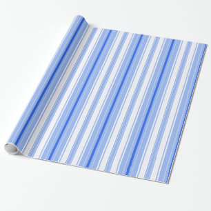 Papel De Regalo Tiras - azul