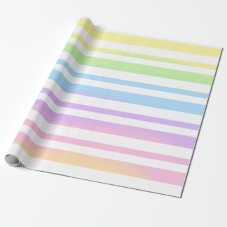 Papel De Regalo Tiras de arcoiris pasteles Resumen Diseño de arte 
