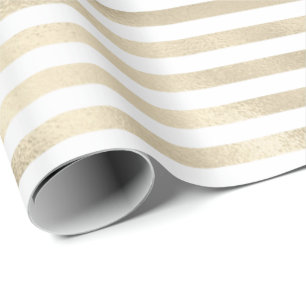 Papel De Regalo Tiras de oro Giram Glam