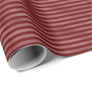 Papel De Regalo Tiras de vacaciones rojas