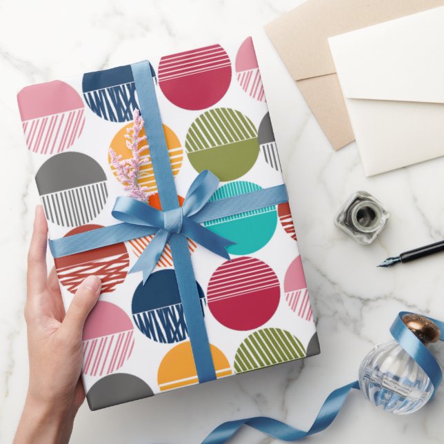 Papel De Regalo Tiras y sólidos (Regalar)