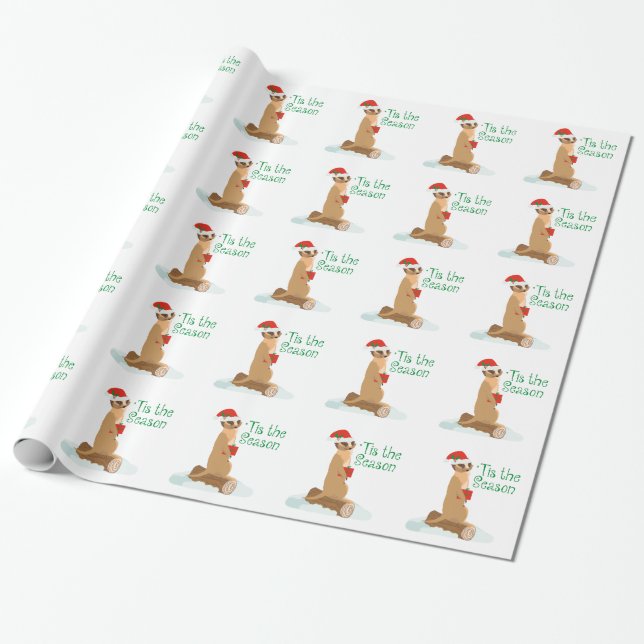 Papel De Regalo Tis la estación (Desenrollado)