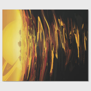 Papel De Regalo Titán mayor luna del planeta Saturno