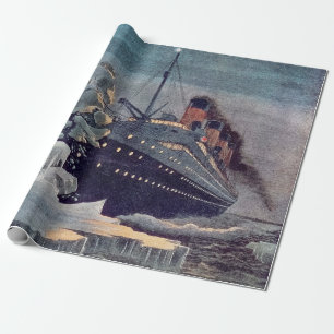 Papel De Regalo Titanic Hits Iceberg