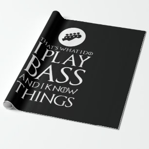 Papel De Regalo Toco Una Graciosa Guitarra Bass