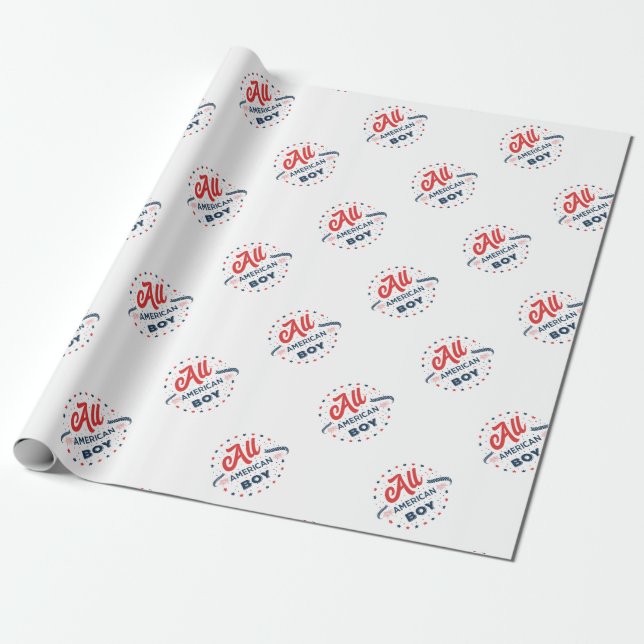 Papel De Regalo Toda la insignia de un niño estadounidense (Desenrollado)