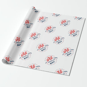 Papel De Regalo Toda la insignia de un niño estadounidense