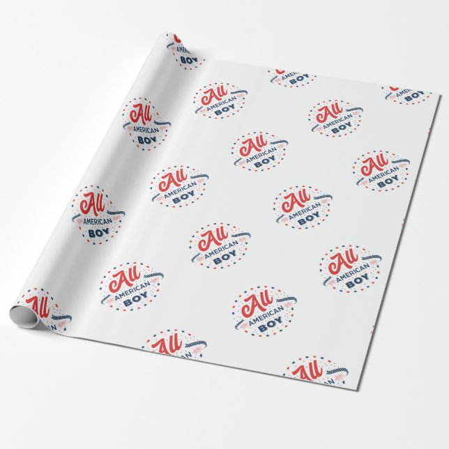 Papel De Regalo Toda la insignia de un niño estadounidense (Desenrollado)