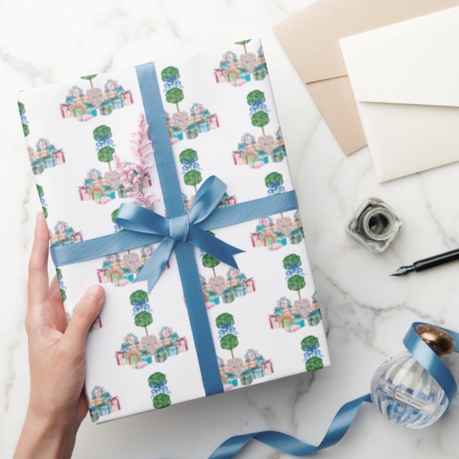 Papel De Regalo Todas las ocasiones Chinoiserie Ginger Jar Topiary (Regalar)