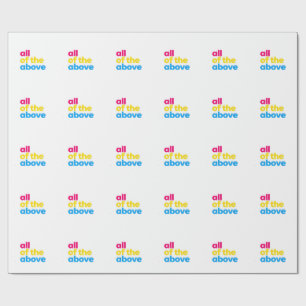 Papel De Regalo Todo el mes del orgullo LGBT pansexual de arriba