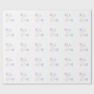 Papel De Regalo Todo es amor arcoíris orgullo colorido LGBTQ gay j