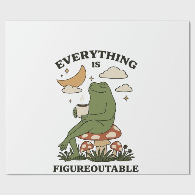 Papel De Regalo Todo es Figureoutable (Superficie plana)