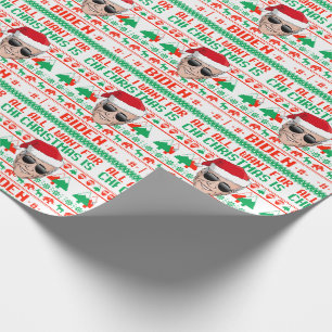 Papel De Regalo Todo lo que quiero Navidades es Joe Biden