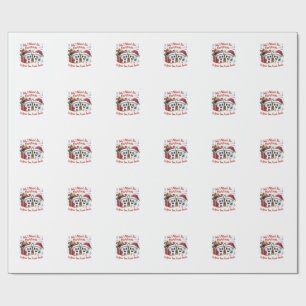 Papel De Regalo Todo lo que quiero para Navidad son tus dos diente
