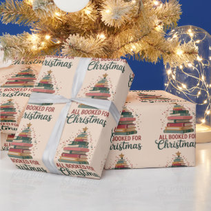 Papel De Regalo Todo reservado para el árbol de libros de Navidad