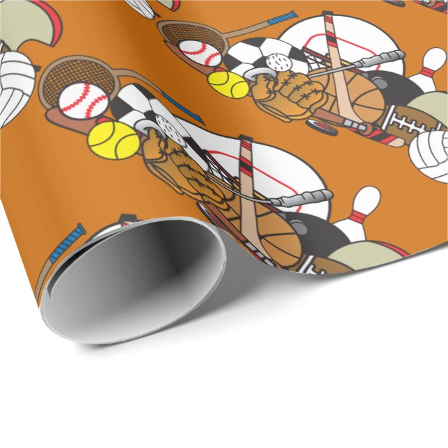 Papel De Regalo Todos los deportes, todas las ocasiones (Esquina del rollo)