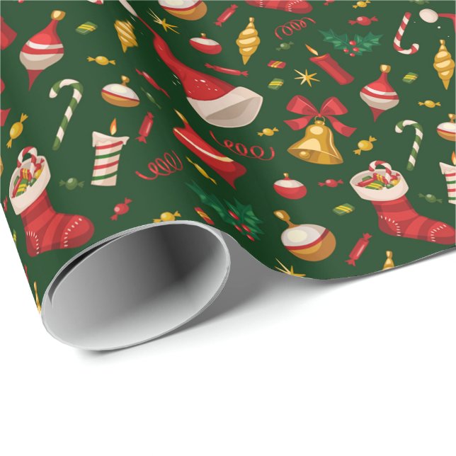 Papel De Regalo Todos los Navidades de cosas (Esquina del rollo)