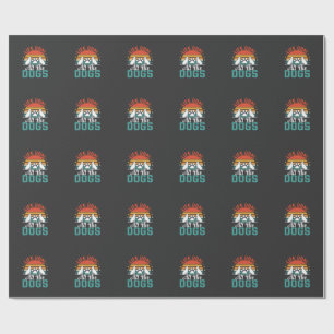 Papel De Regalo Todos Los Perros Amante De Perros Retro