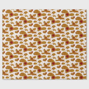 Papel De Regalo Toile de Grabado Celeste (Eclipse Carmesí)