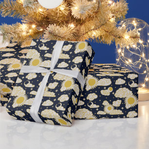 Papel De Regalo Toile de Grabado Celeste (Hogar de Medianoche)