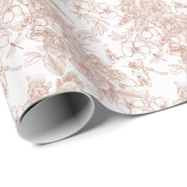 Papel De Regalo Toile-De-Jouy Pattern Wedding 