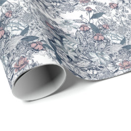 Papel De Regalo Toile-De-Jouy Pattern Wedding 