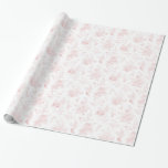 Papel De Regalo Toile De Jouy Rosa Vintage Chinoiserie Floral<br><div class="desc">Esta Colección de Decoración para Fiestas Pink Chinoiserie, presenta delicados patrones florales de toile para una elegancia atemporal. Cada pieza de esta colección muestra diseños intrincados en tonos de rosa, evocando un sentido de sofisticación y elegancia. ★ ¡Déjame ayudarte a planificar tu próxima fiesta! ★ Si necesitas decoración coordinada, por...</div>