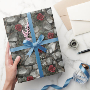 Papel De Regalo Tómate El Tiempo Para Oler Las Rosas Ladrillos Bod