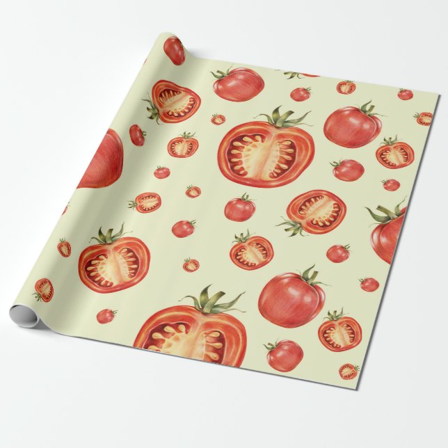 Papel De Regalo Tomates (Desenrollado)